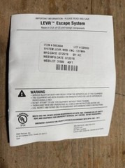 CMC Rescue Levr Fire Escape System w/hook, descender, carabiner, rope + bag NEW