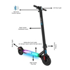 X Hover 1 Edge Electric Foldable Scooter With LED Headlight Bluetooth Speaker