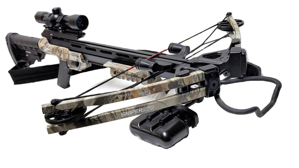 Center Point Sniper Elite 370 Crossbow w/Scope & Quiver