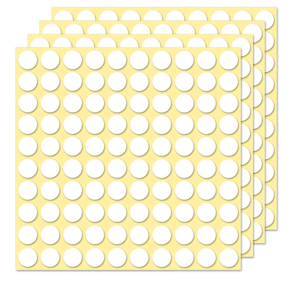 40Pcs 7mm Transparent Traceless Double-Sided Adhesive Dots Strong Bond Stickers
