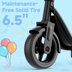 Ladped Electric Scooter Kids Ages 6-12, 250W Motor Max Speed 9MPH Escooter Black