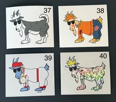 GOAT USA Stickers – Pick your chosen GOAT! (24 choices) New, rare, collectibles