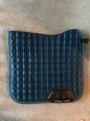 LeMieux Loire Classic Dressage Square Saddle Pad DR Large Dark Turquoise