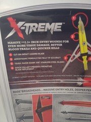 ONE RAGE Slipcam X-TREME extreme 2″+ cut mechanical 2 blade broadheads 100 grain