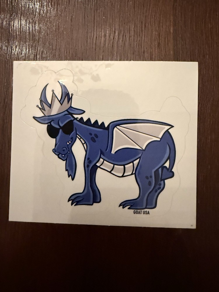 GOAT USA Blue Dragon. Single Sticker. Brand New. Free Shipping.