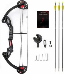 Right Hand Compound Bow and Archery Sets 15-29 lbs Hunting Bow Kit for Beginner