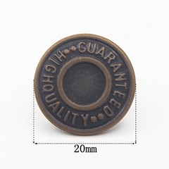 20mm Replacement Jean Buttons 12 Sets Combo Copper Tack Buttons