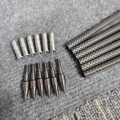 12pcs 3K Pure Carbon Arrows 32″ Shaft SP250-400 Archery Bow Shooting DIY .003″
