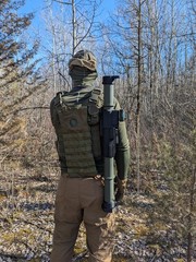 Airsoft 40mm Launcher, RB40, Airsoft Launcher, CO2, Green Gas, Taginn, Foam