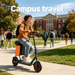 LADPED Adult Electric Scooter W/luggage seat City Commuter E-Scooter 15Miles