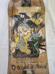 1980S ZORLAC Gargoyle Jimi Scott Airbourne Skateboard Deck Truck & Wheels READ!!