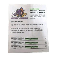 Spot Hogg Archery – Green Extended Range Replacement Sight Tape/Yardage Tapes