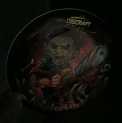 🎃 LEATHER FACE 🎃 Discraft Halloween BuZzz 🎃 FULL FOIL Glo 175_176 🎃 New 9/10