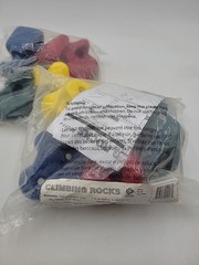 8 Pack Of Children’s Rock Wall Climbing Rocks New w/Hardware (3-10 Years)