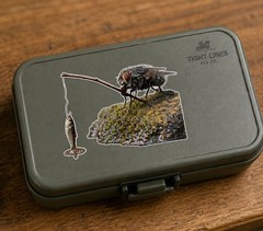Fly fishing sticker Brook Rainbow Brown Trout Decal tackle box kayak