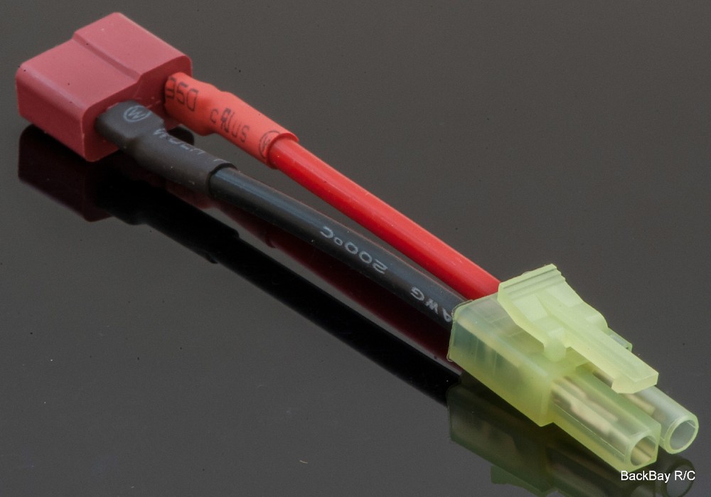 Mini-Tamiya Male to Female T-Plug (Deans’ Style) Adapter – AirSoft Configuration