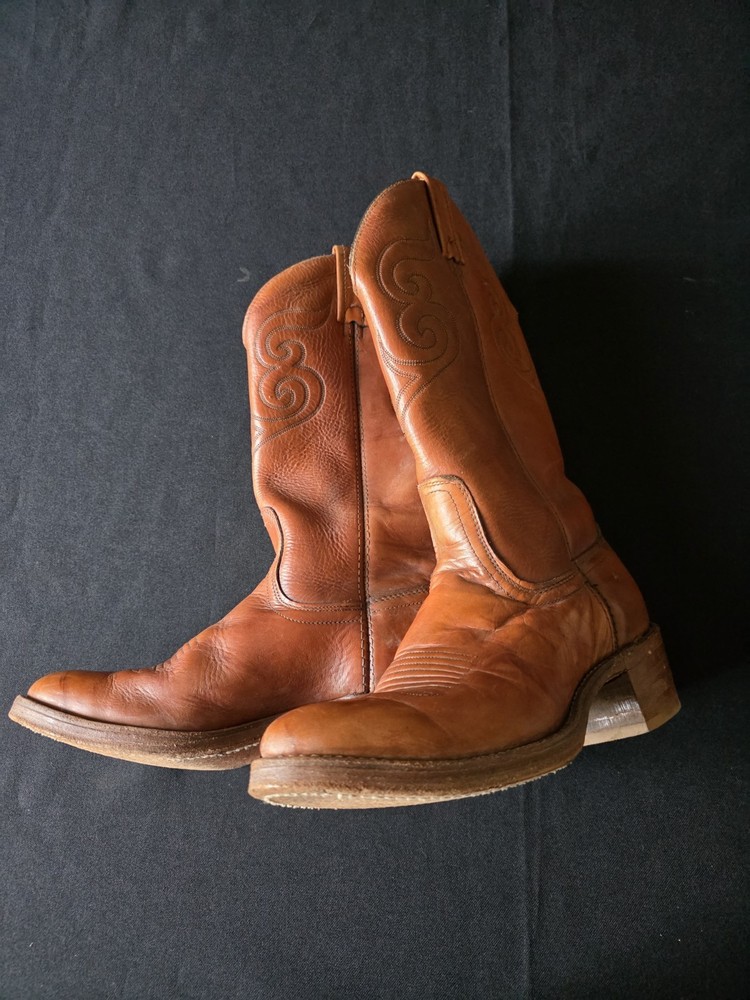 Dingo Men’s Western Boots Brown Leather US Size 8.5 Style 5132 MPN 49565