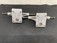 Vintage Blacksmith Skateboard Trucks Pair 8” Axle Old School Silver Skate Trucks