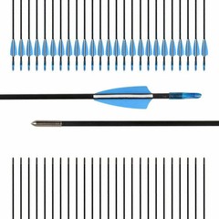 31 Inch Target 24/36/72PACK Practice Arrows Archery Recurve Bow Fiberglass Arrow