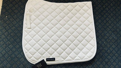 Dressage Saddle Pad Large /Full White Bello Equine NEW