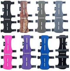 Hunt & Seek Fabric Archery Arm Guard 4 Adjustable Straps Forearm Wrist Protector