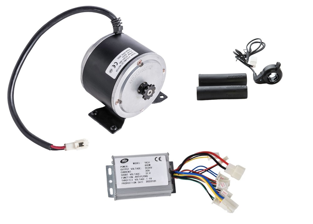 Electric Motor Kit Crazy Cart Over Volt 500 Watt 36V Currie XYD-6B2 +Controller