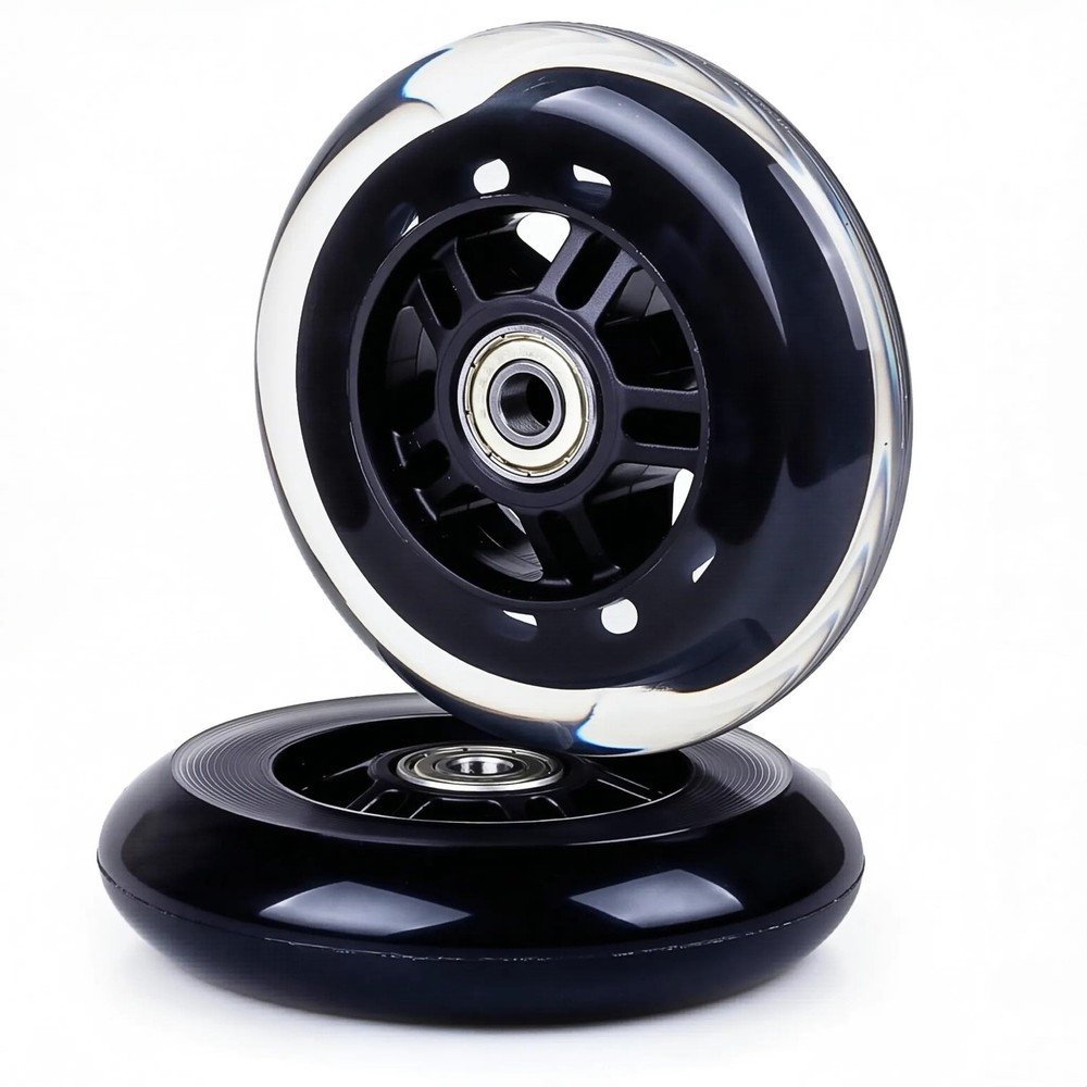 Little World Scooter Wheels – Quality Pair of 2pcs 100mm Stunt Scooter Wheels…