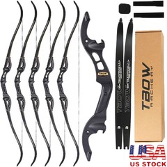 F Interface 62″ Takedown Recurve Bow American Hunting 25-60lbs Limb Archery Hunt