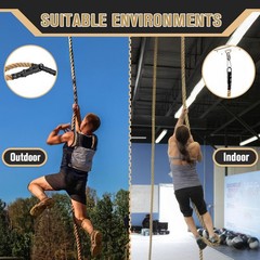 Gym Climbing Rope, Indoor Outdoor Climbing Ropes – Climbing Rope for Adults -…