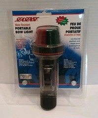 SEASENSE 50073860 WATERPROOF PORTABLE CLAMP-ON BOW LIGHT RED / GREEN – NEW
