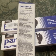 Panacur Equine Horse Dewormer 25 gram Paste 10% PACK OF 3