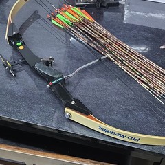 Hoyt Easton Pro Medalist Target Recurve Bow RH 55 lb 31in Aluminum Black/Tan