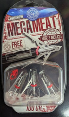 @NEW@ 1- 3pk. G5 Megameat Crossbow 100 Broadheads! 2″ Broadhead mega meat MM102