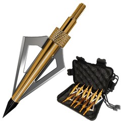 24pcs 3 Fixed Blade Archery Hunting Broadheads 125 Grain with Case Arrow Head