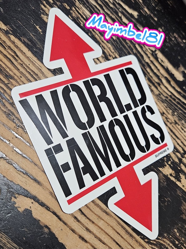 Supreme World Famous Sticker SS26 + FREE SURPRISE