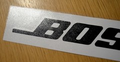 BOSE Permanent Adhesive Indoor/Outdoor Decal Stickers (Black) 5.5 in. long -2 pc