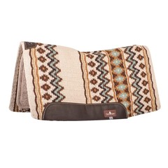 CLASSIC EQUINE ESP Blanket Top Contoured 32×34 Cream/Coffee Saddle Pad