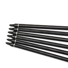 12Pcs Carbon Arrows 30»/32″ Spine 500 Changeable Tips 7.6mm Real Turkey Feather