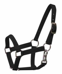 BLACK GREEN PINK PURPLE RED Nylon Adj Halter w Clip MINI Horse or PONY 5946