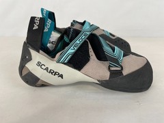 Scarpa Veloce Women’s Climbing Shoes, Light Grey/Maldive, US 8.5 / EU 40