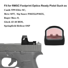 Shake Awake Red Dot Reflex Sight CYELEE CAT for RMS c Cut Glock 43X 48MOS P365XL