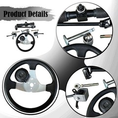 300mm Steering Wheel Steel Kit Replacement Wear Resistant Easy to Install