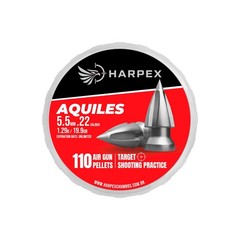 HARPEX Aquiles 110 Count BROADHEAD Pointed 5.5mm .22 Caliber Airgun Pellets