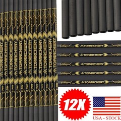 33″ DIY Pure Carbon Arrow Shafts Inner Diameter 6.2mm SP300-600 Hunting Shooting