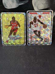 1988 Royal Prism Jewel Michael Jordan Gold Large Square Vending Sticker STAINS