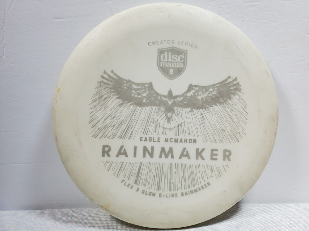 DiscMania Glow D-Line Flex 3 Rainmaker 175 grams golf disc Eagle McMahon stamp