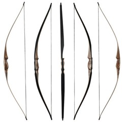 54″ Traditional Recurve Bow Arrows Set Archery Hunting Horsebow Target 20-70lbs