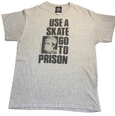 THRASHER t-shirt MARK GONZALEZ Use A Skate Go To Prison Jail Mens MEDIUM vtg