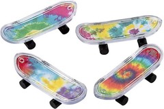 Mini Tie-Dyed Skateboards – 36 Pieces