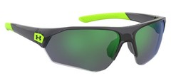 Under Armour Unisex-Kids Ua 7000/S Rectangular Sunglasses Grey Green 64Mm Ua